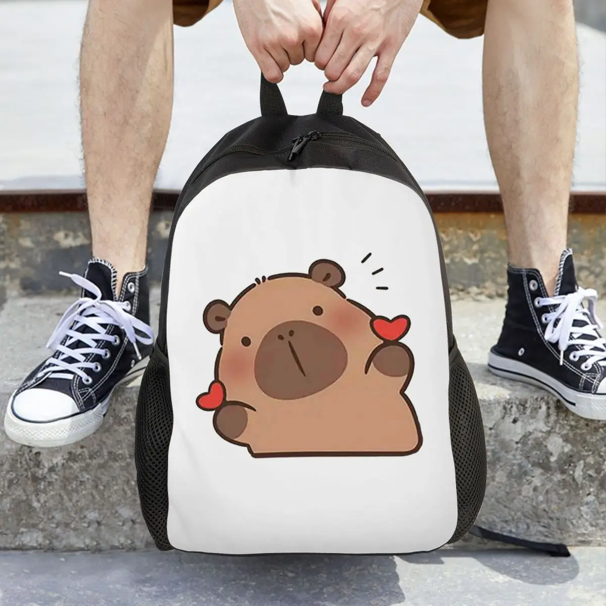 Cute Capybara Be Cappy Backpack Daypack Large Capacity Children BookBag School Bag Shoulder Bags for Men Women
Cute Capybara Be Cappy Backpack Daypack Large Capacity Children BookBag School Bag Shoulder Bags for Men Women