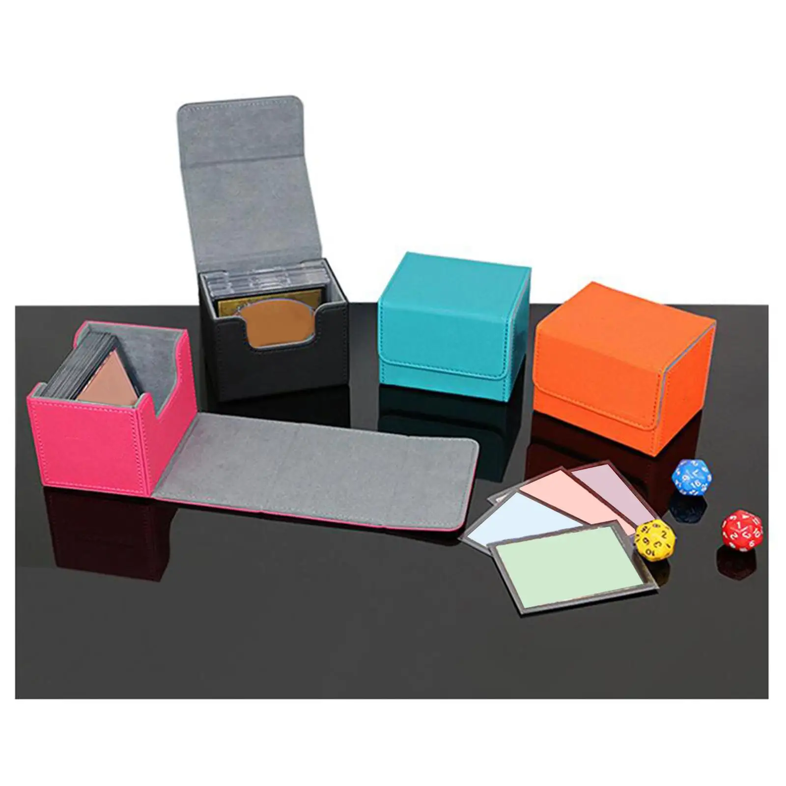 Trading Card Deck Box Storage Tcg Protective Protector Display Holder PU
Trading Card Deck Box Storage Tcg Protective Protector Display Holder PU
