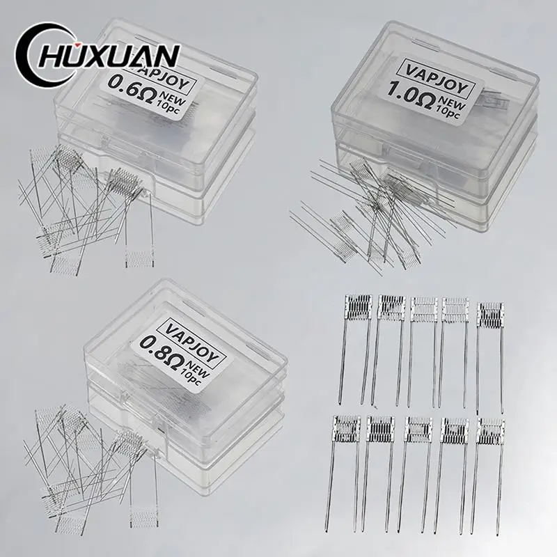 10Pcs DIY Rebuild Mesh Coils 0.6/0.8/1.0ohm Coil For eplacement Prebuilt Coil Accessories
10Pcs DIY Rebuild Mesh Coils 0.6/0.8/1.0ohm Coil For eplacement Prebuilt Coil Accessories