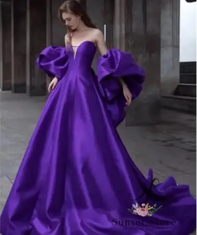 Customized Elegant Purple Evening Dresses Sleeveless Strapless Chapel Train Gowns Luxury Formal Occasion Wedding Long Dress for
Customized Elegant Purple Evening Dresses Sleeveless Strapless Chapel Train Gowns Luxury Formal Occasion Wedding Long Dress for