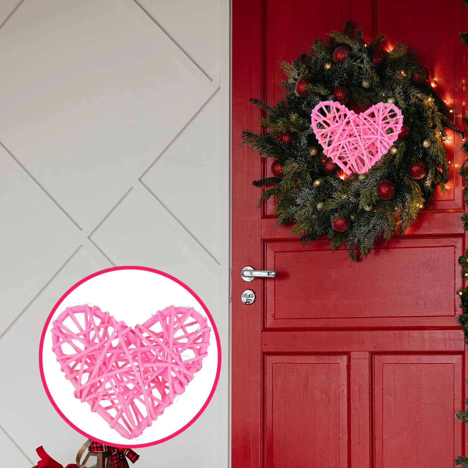 Decorative Rattan Love Lampshade Heart Pendant Garden Hanging Pink Shaped Ball Ornament
Decorative Rattan Love Lampshade Heart Pendant Garden Hanging Pink Shaped Ball Ornament