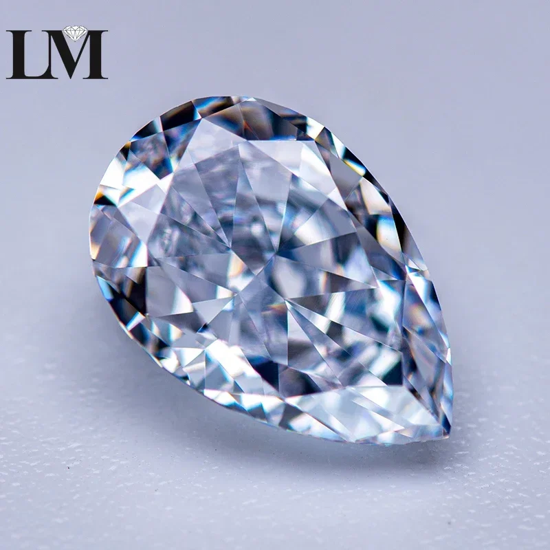 NEW High Carbon Diamond Cubic Zirconia 5A Grade White Color Pear Shape 4k Crushed Ice Cut Loose Lab Synthetic CZ Stone Women Jew
NEW High Carbon Diamond Cubic Zirconia 5A Grade White Color Pear Shape 4k Crushed Ice Cut Loose Lab Synthetic CZ Stone Women Jew