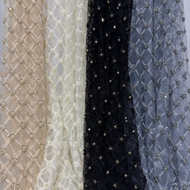Bead Mesh Sequin Ripstop Embroidery Fabric for Stage Performance Costume Veil Design Cloth Diy By The Meter Sewing Material
Bead Mesh Sequin Ripstop Embroidery Fabric for Stage Performance Costume Veil Design Cloth Diy By The Meter Sewing Material