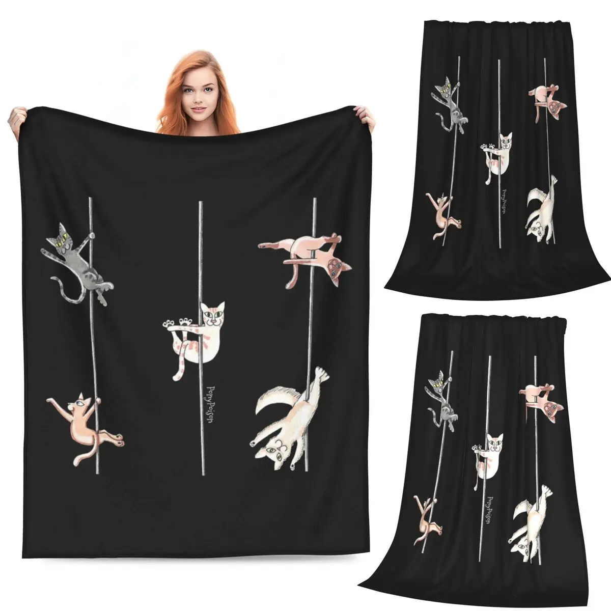 Pole Kittens At Play Blankets Flannel Sofa Multi-function Throw Blankets for Couch Bedding Outdoor Throws Bedspread Quilt
Pole Kittens At Play Blankets Flannel Sofa Multi-function Throw Blankets for Couch Bedding Outdoor Throws Bedspread Quilt