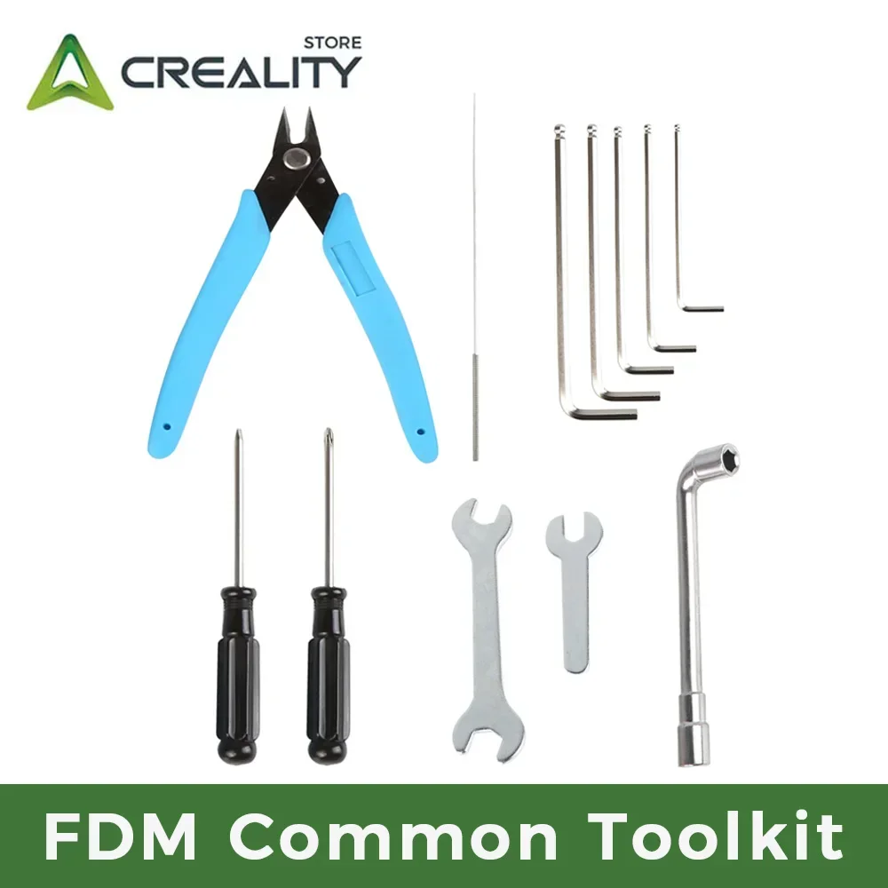 Creality FDM Common Toolkit Maintenance Shear Pliers Allen Wrench Needle Cleaner Socket Wrench Cross Screwdriver 3D Printer Part
Creality FDM Common Toolkit Maintenance Shear Pliers Allen Wrench Needle Cleaner Socket Wrench Cross Screwdriver 3D Printer Part