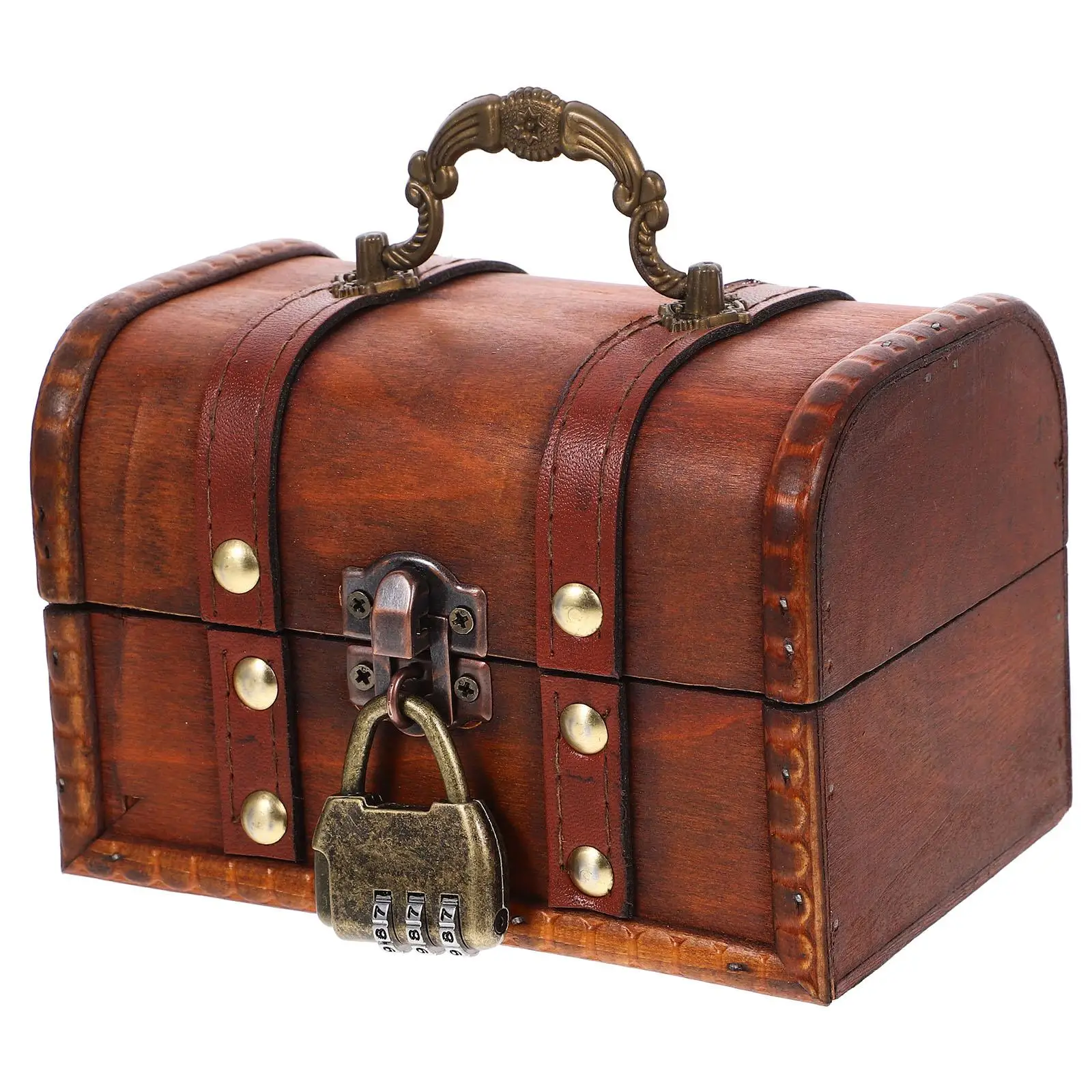Wooden Treasure Chest Storage Box for Jewelry Decorative Organizer Lock 6300E-01GK10 Aged Yellow
Wooden Treasure Chest Storage Box for Jewelry Decorative Organizer Lock 6300E-01GK10 Aged Yellow