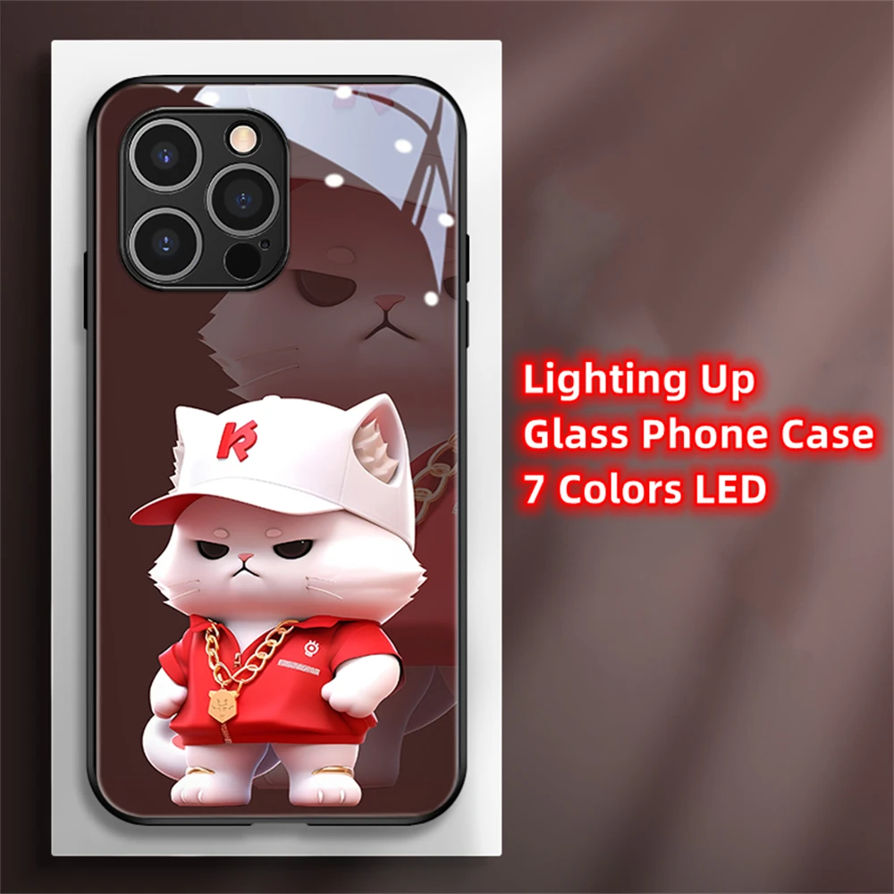 Cute 3D Cat Voice Sensing LED Light Up Glowing Luminous Phone Case For iPhone 15 14 13 12 11 Pro Max XR XS SE2020 Glitter Cover
Cute 3D Cat Voice Sensing LED Light Up Glowing Luminous Phone Case For iPhone 15 14 13 12 11 Pro Max XR XS SE2020 Glitter Cover