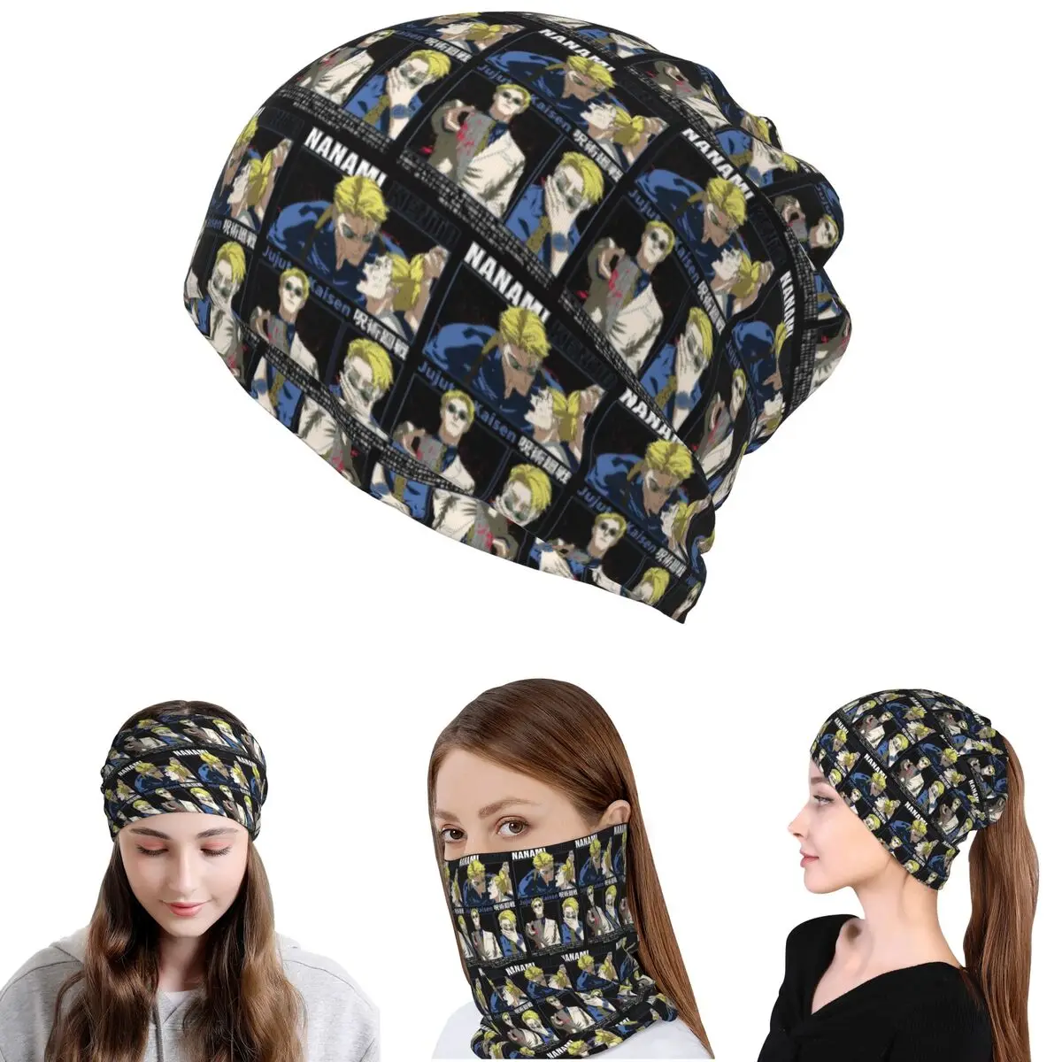 Nanami Kento Anime Gojo Satoru JJK Nanamin Bandana Neck Cover Mask Scarf Multi-use Balaclava Beanies Hat for Men Women Winter
Nanami Kento Anime Gojo Satoru JJK Nanamin Bandana Neck Cover Mask Scarf Multi-use Balaclava Beanies Hat for Men Women Winter