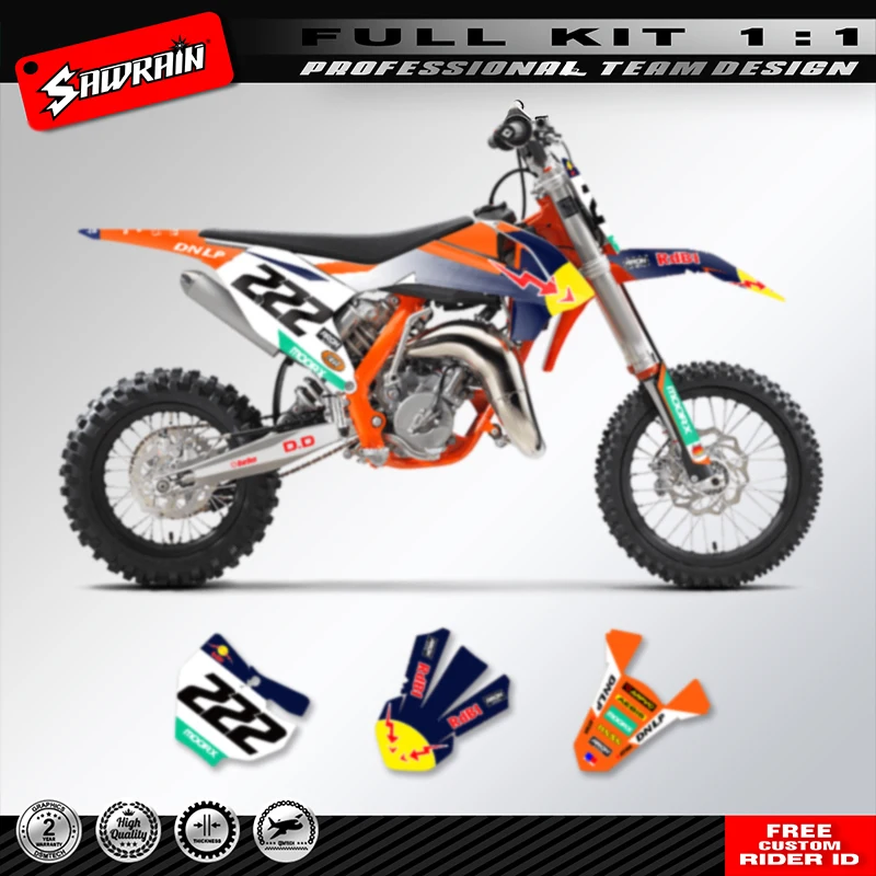 Sawrain Custom Team Motorcycle Graphics Background Decals Stickers Kit for KTM SX65 2016 2017 2018 2019 2020 2021 2022 2023
Sawrain Custom Team Motorcycle Graphics Background Decals Stickers Kit for KTM SX65 2016 2017 2018 2019 2020 2021 2022 2023