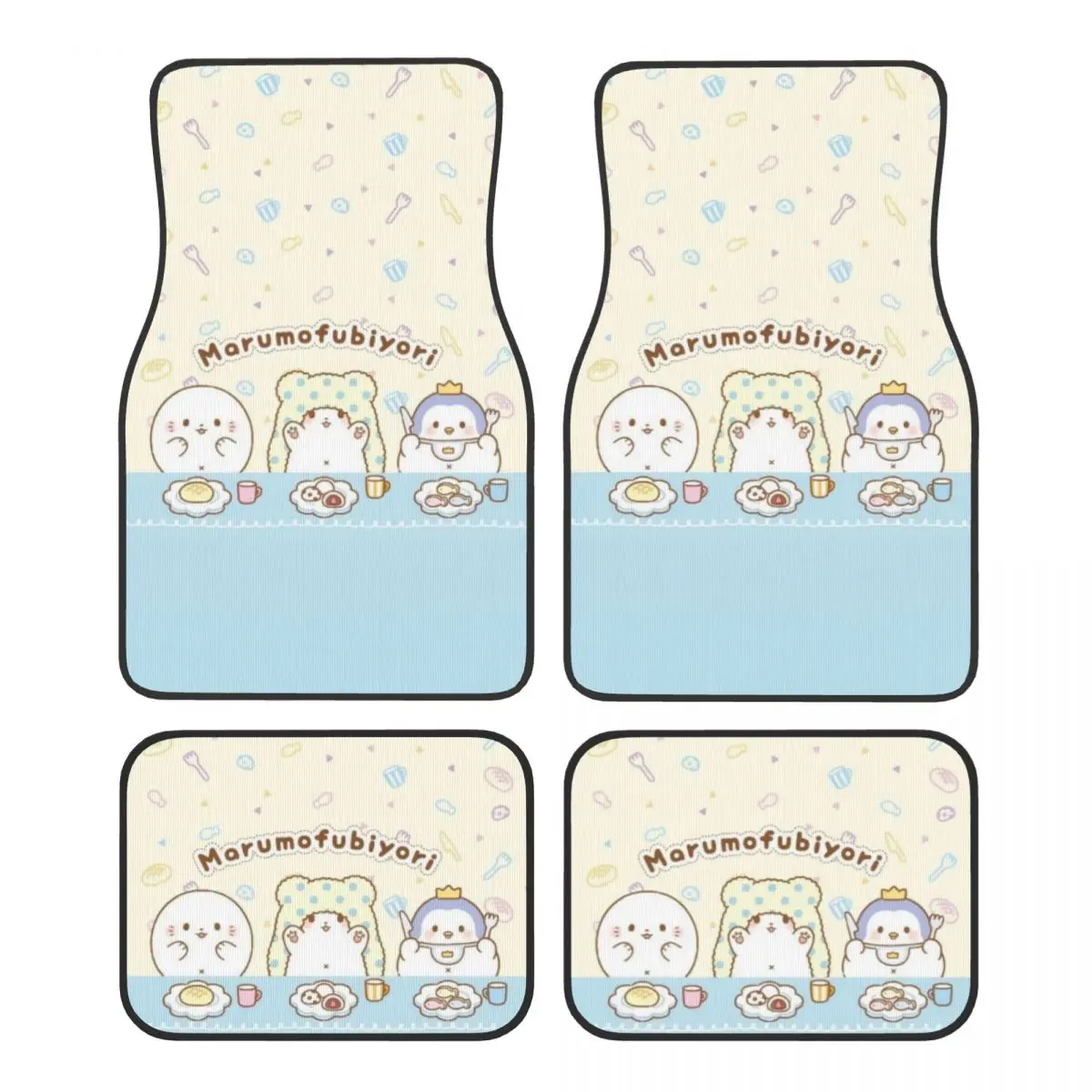 Marumofubiyori Maru, милые автомобильные коврики с героями мультфильмов, набор из 4 противоскользящих универсальных автомобильных напольных ковриков, подходящих для автомобилей седанов
Marumofubiyori Maru, милые автомобильные коврики с героями мультфильмов, набор из 4 противоскользящих универсальных автомобильных напольных ковриков, подходящих для автомобилей седанов