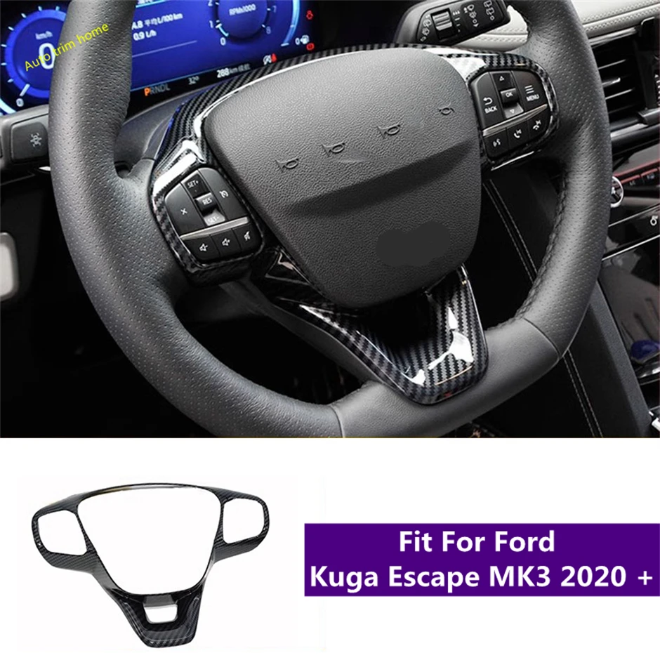 Car Interior Accessories Steering Wheel Decoration Frame Cover Trim Fit For Ford Escape / Kuga 2020 - 2025 ABS Carbon Fiber Look
Car Interior Accessories Steering Wheel Decoration Frame Cover Trim Fit For Ford Escape / Kuga 2020 - 2025 ABS Carbon Fiber Look