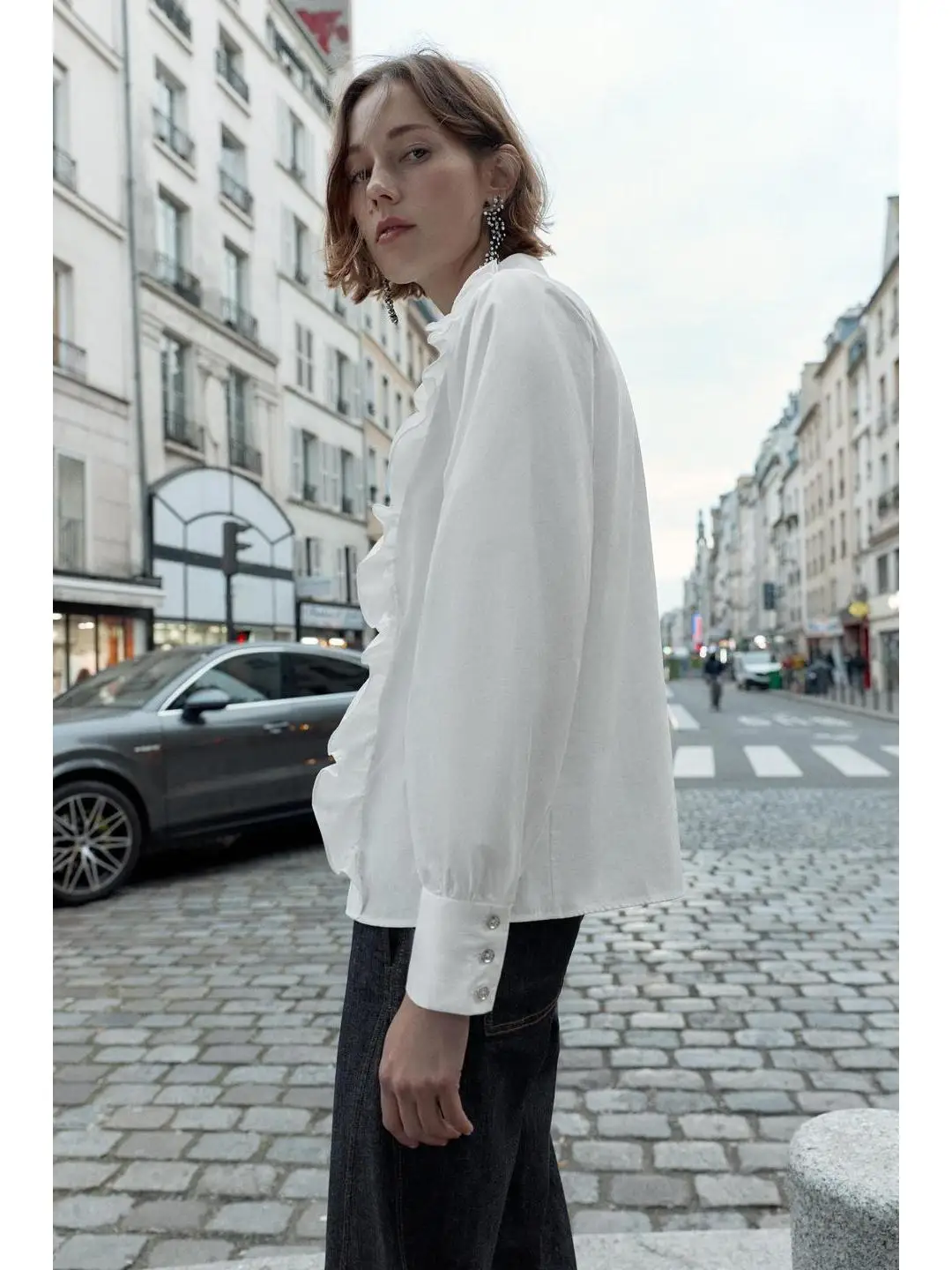Decorative French Style Shirt Winter Collection Button Closure Layered Design Silk Georgette Collared Beaded Women's Shirt
Decorative French Style Shirt Winter Collection Button Closure Layered Design Silk Georgette Collared Beaded Women's Shirt
