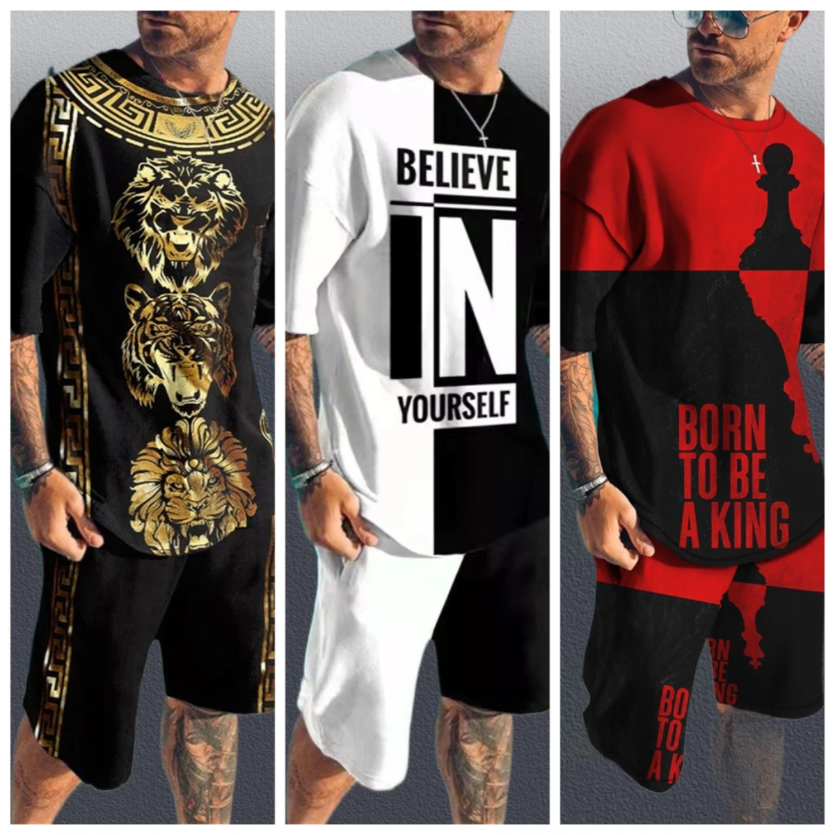 2025 Casual Cartoon 3D Printed Men's T-Shirt Short Sleeve Sportswear Set Large Size Comfortable Breathable Fashionable Male Top
2025 Casual Cartoon 3D Printed Men's T-Shirt Short Sleeve Sportswear Set Large Size Comfortable Breathable Fashionable Male Top