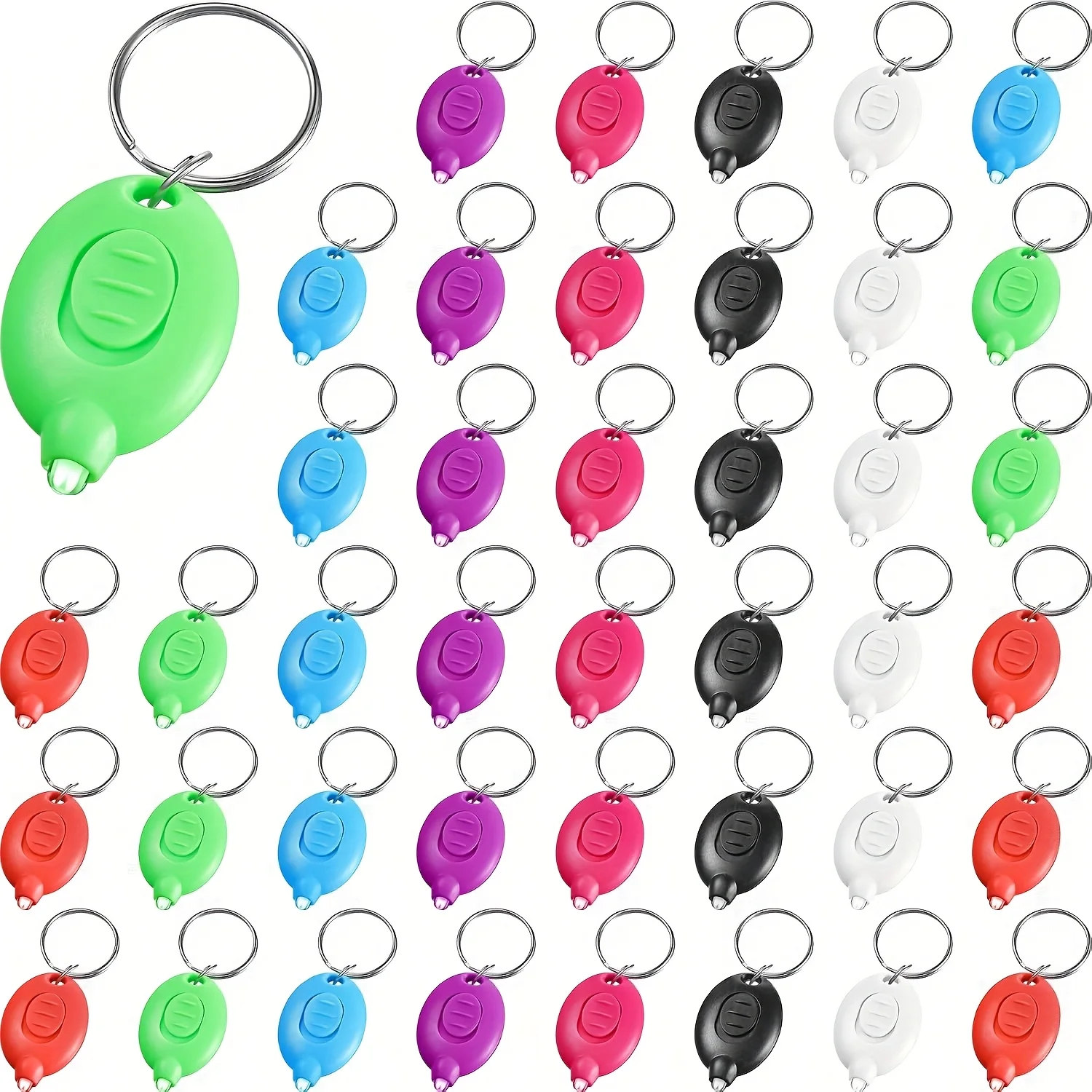 Halloween Christmas 42pcs Mini LED Flashlight Keychain Badge Lights with White Beam - Multi-Color Durable Plastic Emergency Lights for Nurses, Events, Parties, Nighttime Visibility, Mini Flashlight, Party Favors, Lightweight Keychains
Halloween Christmas 42pcs Mini LED Flashlight Keychain Badge Lights with White Beam - Multi-Color Durable Plastic Emergency Lights for Nurses, Events, Parties, Nighttime Visibility, Mini Flashlight, Party Favors, Lightweight Keychains