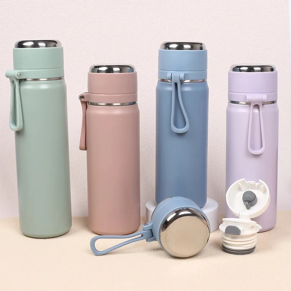 500/600ML Stainless Steel Thermal Water Bottle Keep Cold and Hot Thermo Cafe Coffee Mug Leakproof Travel Thermos Bottle 22 S4119baf49ff6414381f2acc2d0d4c86b4