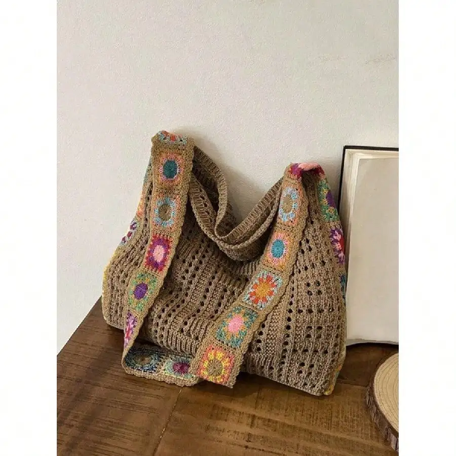 Minimalist Knitted Shoulder Bag, Bohemian Crochet Handbag, Vintage Women Casual Underarm Crossbody Bag, Fashion Mesh Crochet Shoulder Bag
Minimalist Knitted Shoulder Bag, Bohemian Crochet Handbag, Vintage Women Casual Underarm Crossbody Bag, Fashion Mesh Crochet Shoulder Bag