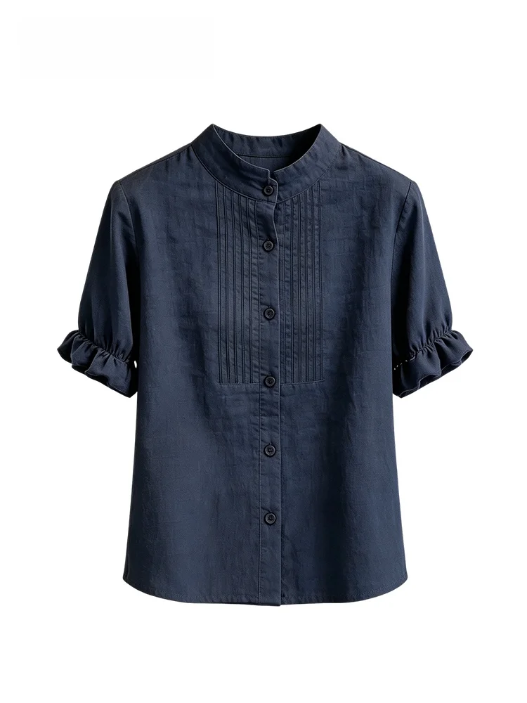 Cara CLUB plus Size Short Sleeve Shirt Women's Casual Fashion Loose Top Spring 2026 Striped Pattern Single Button Closure
Cara CLUB plus Size Short Sleeve Shirt Women's Casual Fashion Loose Top Spring 2026 Striped Pattern Single Button Closure