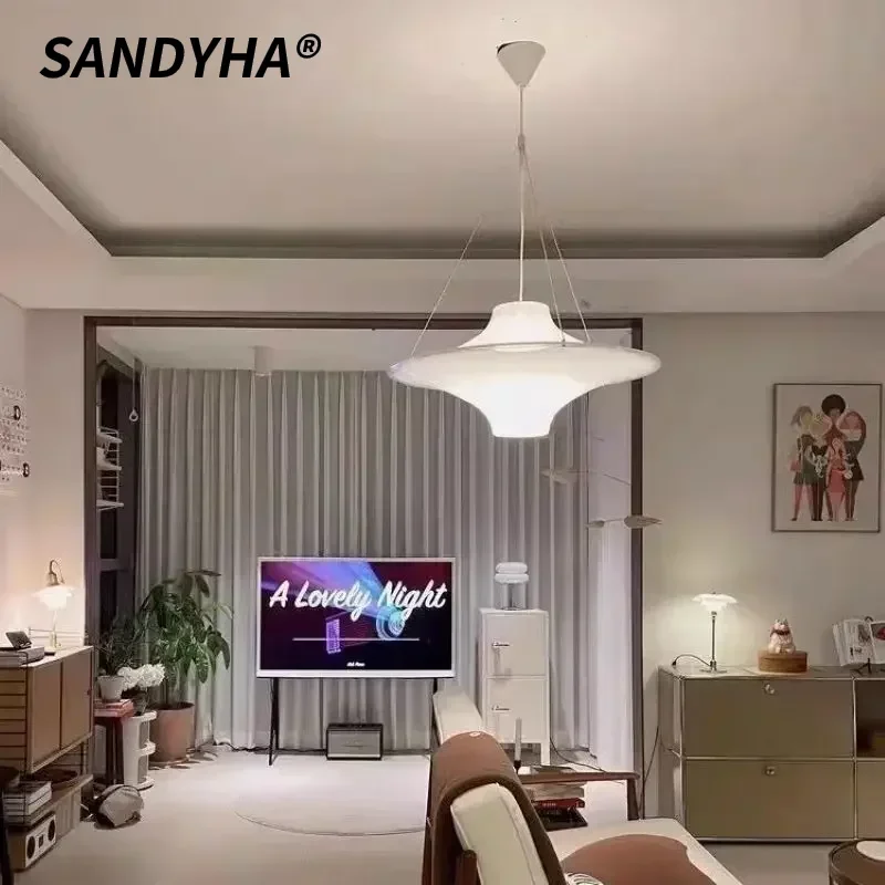 SANDYHA Nordic Cream Chandelier Simple Acrylic Saucer LED Pendant Light for Dining Room Living Room Bedroom Home Decoration
SANDYHA Nordic Cream Chandelier Simple Acrylic Saucer LED Pendant Light for Dining Room Living Room Bedroom Home Decoration