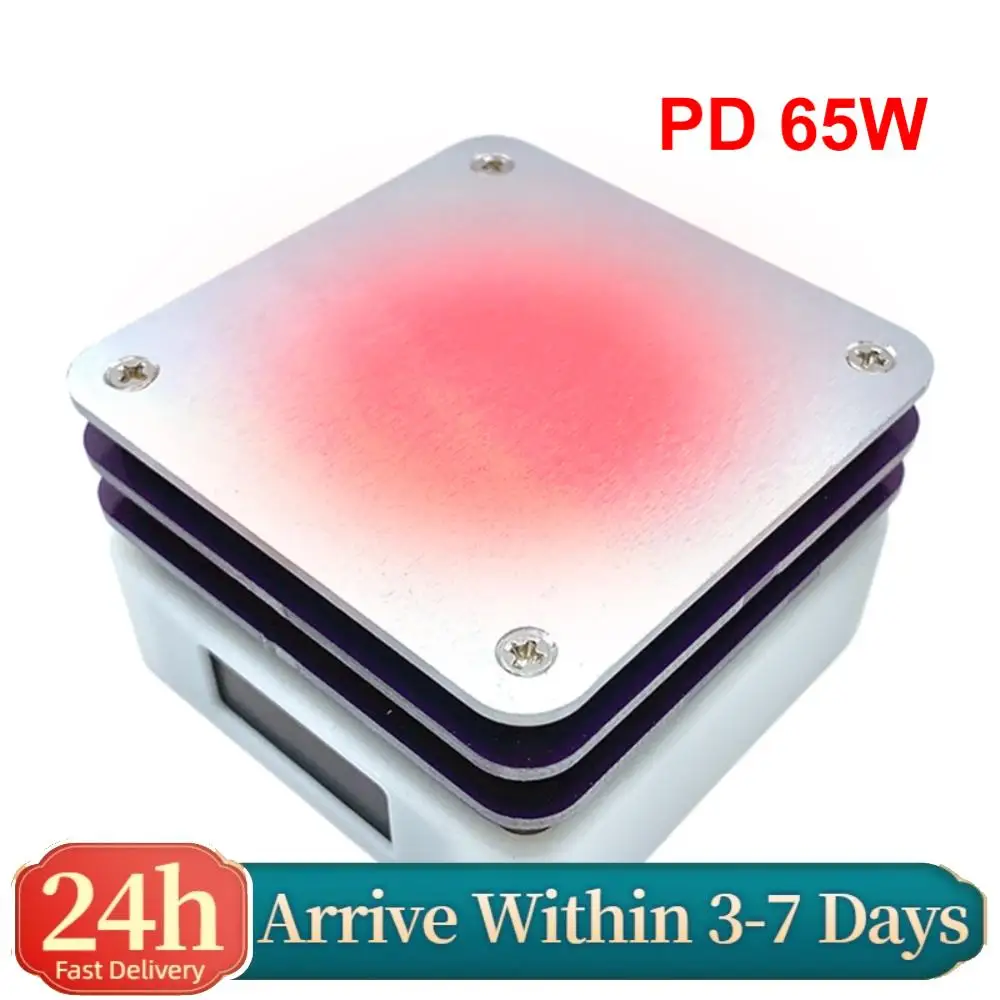 Нагревательная плита 65 Вт с протоколом PD и дисплеем, платформа для предварительного нагрева печатных плат, регулируемая нагревательная плита для ремонта, DIY и лабораторий
Нагревательная плита 65 Вт с протоколом PD и дисплеем, платформа для предварительного нагрева печатных плат, регулируемая нагревательная плита для ремонта, DIY и лабораторий