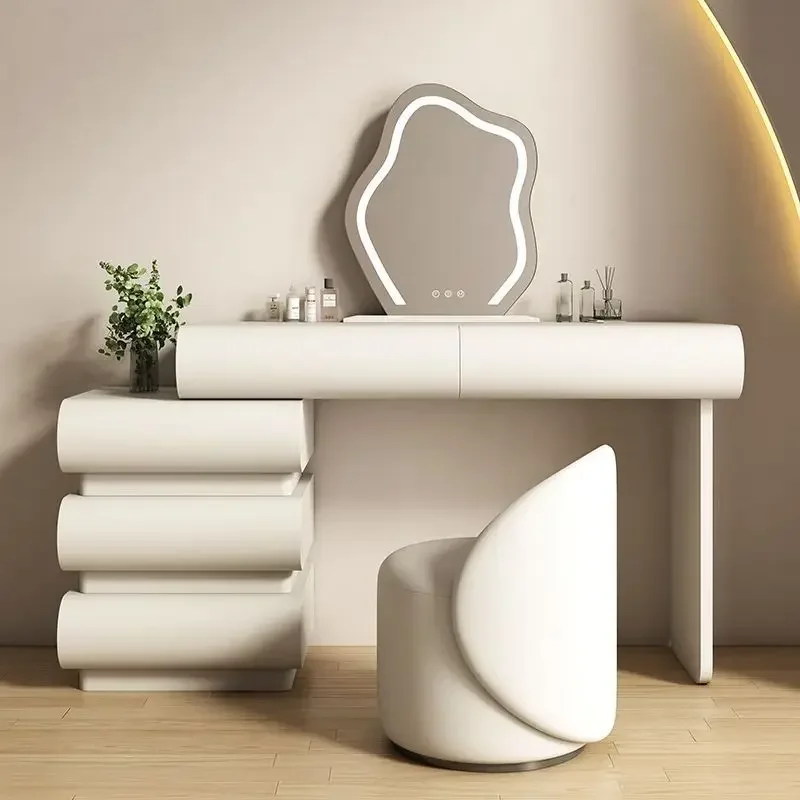 European Luxury Dressing Table Mirror Cabinet Organizers Storage Wooden Makeup Table Bedroom Beauty Penteadeira Trendy Furniture
European Luxury Dressing Table Mirror Cabinet Organizers Storage Wooden Makeup Table Bedroom Beauty Penteadeira Trendy Furniture