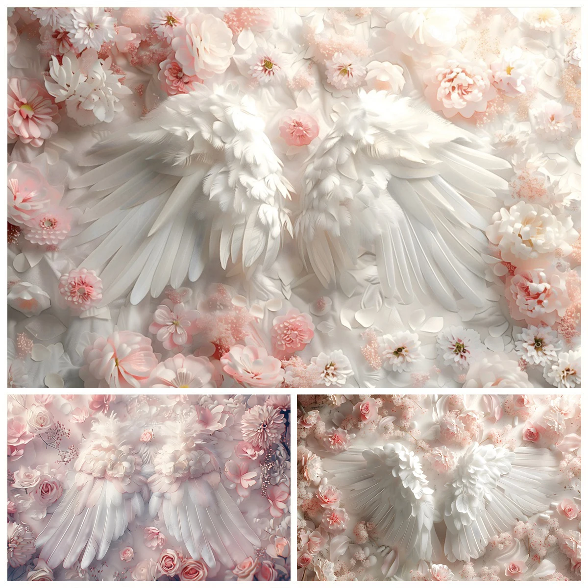 White Art Wings Flowers Backgrounds For Photographs Kids Shower Newborn Baby 1st Birthday Party Backdrop Decor Banner Photobooth
White Art Wings Flowers Backgrounds For Photographs Kids Shower Newborn Baby 1st Birthday Party Backdrop Decor Banner Photobooth
