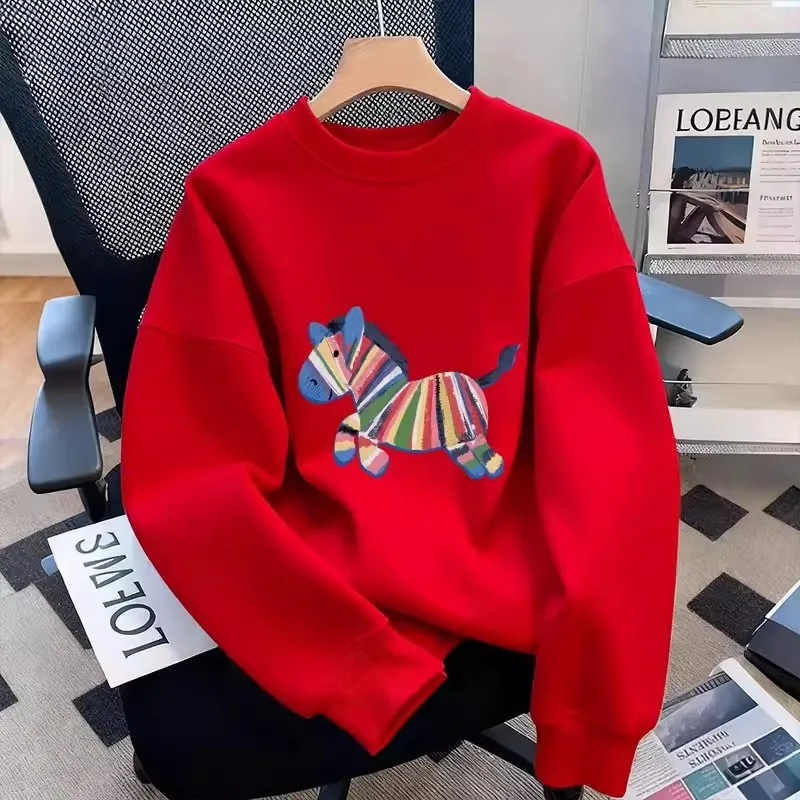 Large Size 300 Pou Cartoon Sle Red round Ne Sweatirt ex Couple's Wear Luy Year New Year Celebration Top
Large Size 300 Pou Cartoon Sle Red round Ne Sweatirt ex Couple's Wear Luy Year New Year Celebration Top