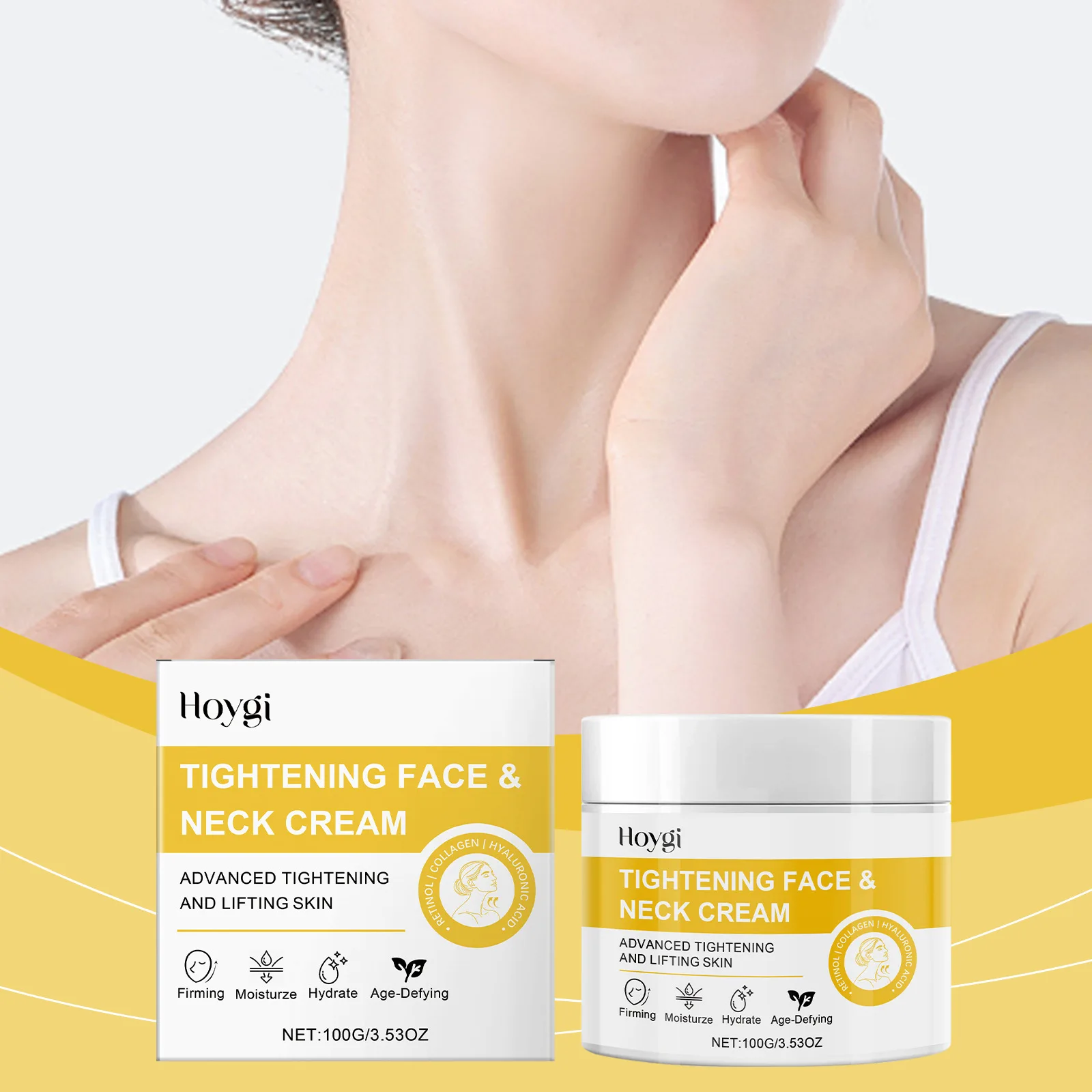 Neck Firming Cream Tightening Double Chin Lifting Smoothing Skin Increase Elasticity Lightening Fine Lines for Neck Care
Neck Firming Cream Tightening Double Chin Lifting Smoothing Skin Increase Elasticity Lightening Fine Lines for Neck Care
