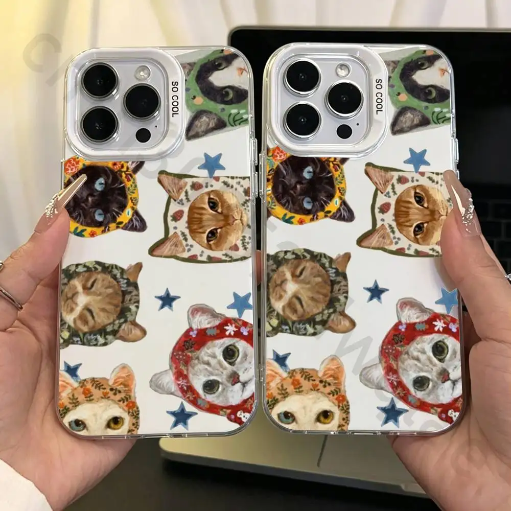 Colorful Cat Design Clear Phone Case For iPhone Air 16 15 14 Pro Max Plus 13 12 11 17 Pro Max Mini Hard Cover
Colorful Cat Design Clear Phone Case For iPhone Air 16 15 14 Pro Max Plus 13 12 11 17 Pro Max Mini Hard Cover