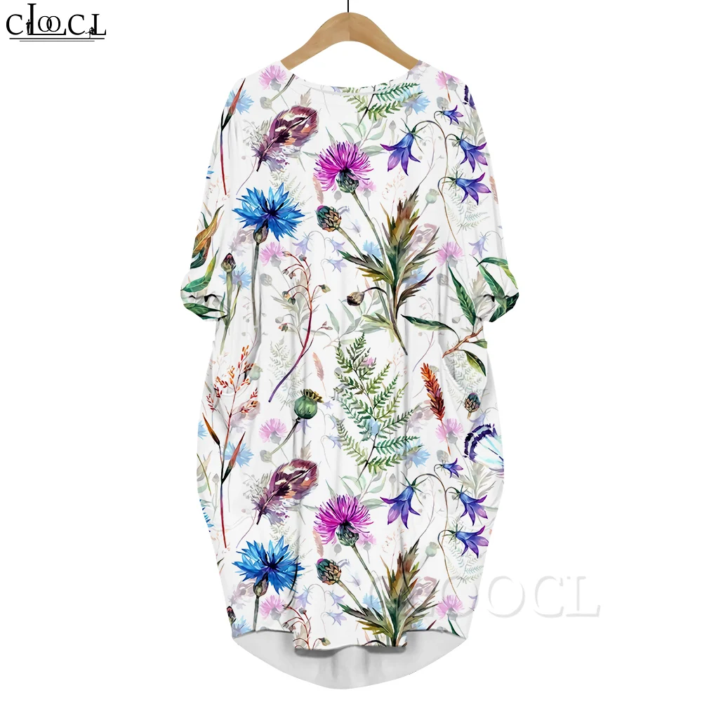 CLOOCL Women Beautiful Floral 3D Printed Dress Long Sleeve Gown Pocket Round Neck Loose Dress Summer Dresses
CLOOCL Women Beautiful Floral 3D Printed Dress Long Sleeve Gown Pocket Round Neck Loose Dress Summer Dresses