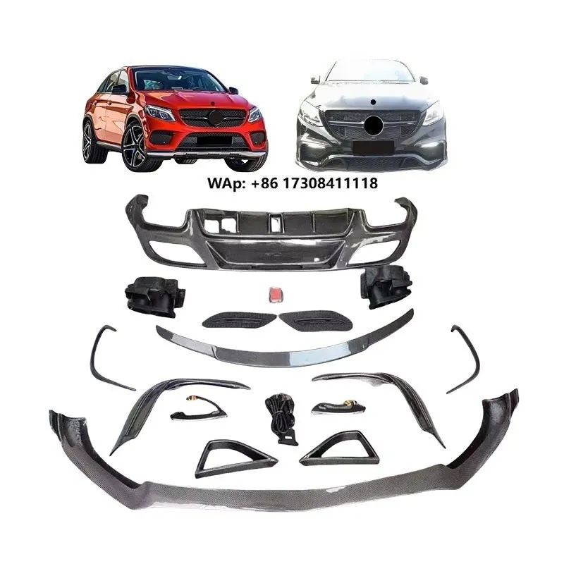 High Quality New Carbon Fiber Car Lip Bumpers Diffuser Body Kit with Clips for GLE Coupe C292 Clip-On Upgrade
High Quality New Carbon Fiber Car Lip Bumpers Diffuser Body Kit with Clips for GLE Coupe C292 Clip-On Upgrade