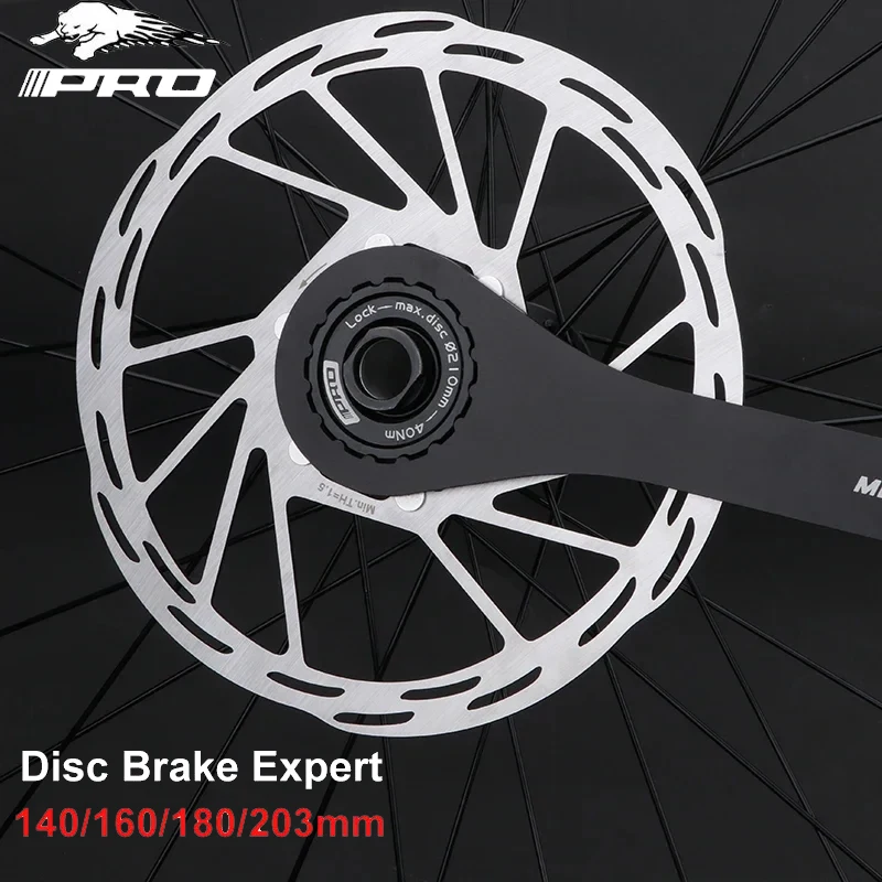 IIIPRO bicycle brake disc with locking ring center lock MTB road bicycle cooling disc brake disc 140mm/160mm/180mm/203mm
IIIPRO bicycle brake disc with locking ring center lock MTB road bicycle cooling disc brake disc 140mm/160mm/180mm/203mm