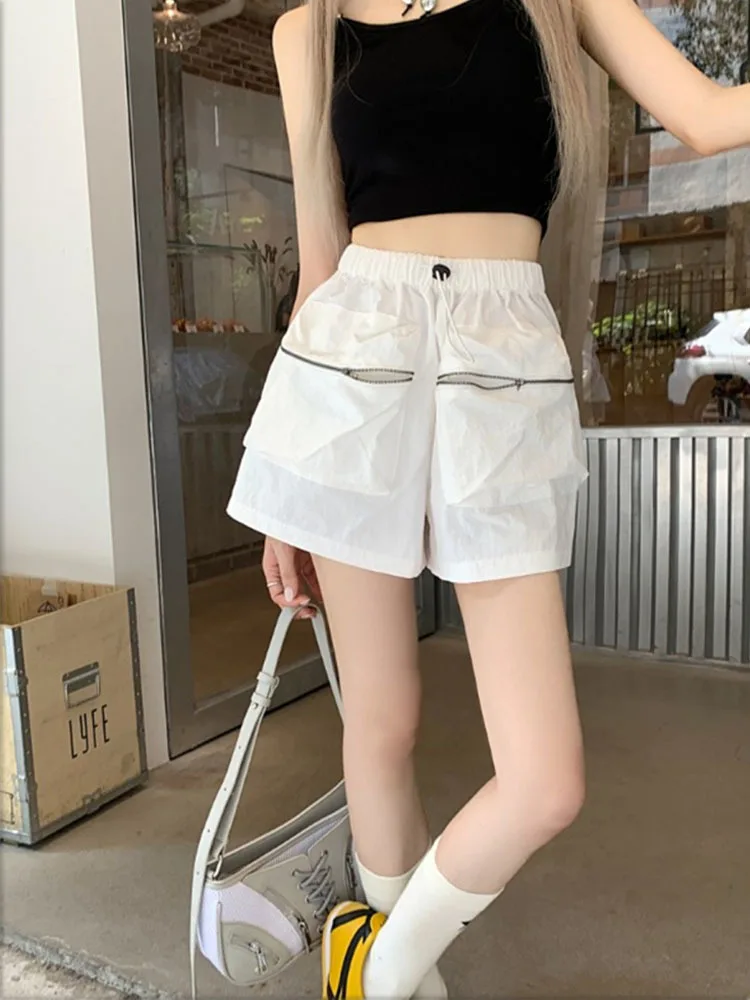 Fashionable design sense pocket work shorts for women's summer 2024 new versatile casual sports pants loose wide leg pants
Fashionable design sense pocket work shorts for women's summer 2024 new versatile casual sports pants loose wide leg pants