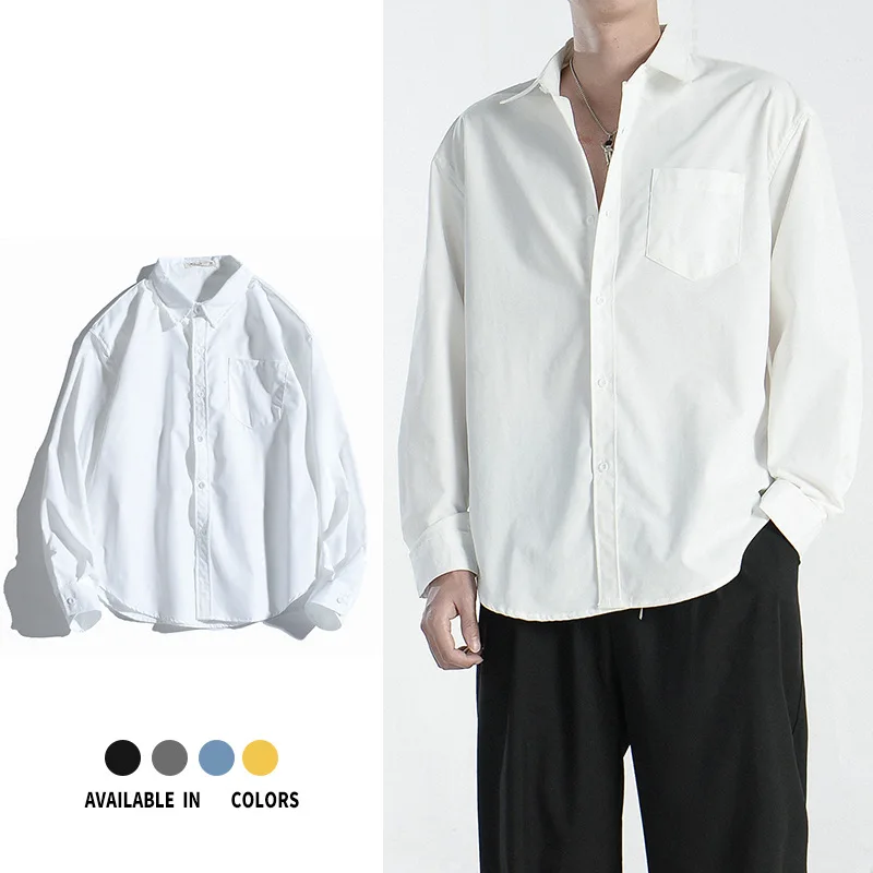 Men's Casual Pure Color Long Sleeve Shirt Versatile Loose Fit Fall 2025 New Style Thin Outerwear Polyester Fiber Pocket Detail
Men's Casual Pure Color Long Sleeve Shirt Versatile Loose Fit Fall 2025 New Style Thin Outerwear Polyester Fiber Pocket Detail