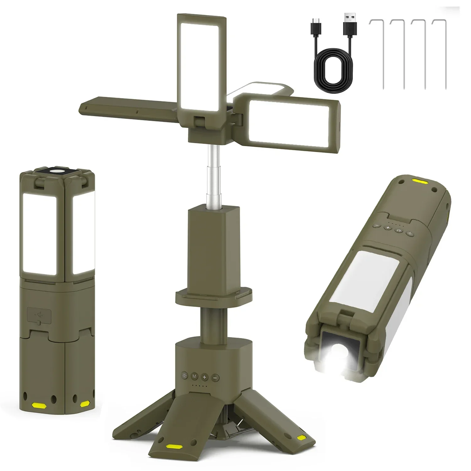 14000mAh Rechargeable Outdoor Hiking Fishing Tent Lamp Super Bright Magnetic Rotatable Telescopic LED RV Camping Lantern
14000mAh Rechargeable Outdoor Hiking Fishing Tent Lamp Super Bright Magnetic Rotatable Telescopic LED RV Camping Lantern