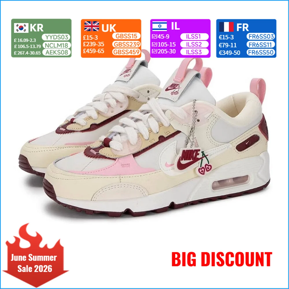 Nike Air Max 90 Women's Running Shoes Air Max Cushioning Classic Retro Style Lightweight Comfort for Daily Training FD4615-111
Nike Air Max 90 Women's Running Shoes Air Max Cushioning Classic Retro Style Lightweight Comfort for Daily Training FD4615-111