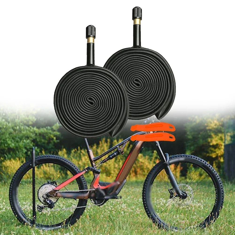 2-Pack Bicycle Inner Tube Leak-Proof Design 26inch 26" X 1 3/8" Schrade1r Valve AV 26x1-3/8 Inner Tube Replacement Parts
2-Pack Bicycle Inner Tube Leak-Proof Design 26inch 26" X 1 3/8" Schrade1r Valve AV 26x1-3/8 Inner Tube Replacement Parts