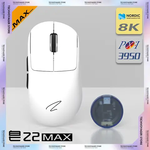 Zaopin Z2 MAX Gaming Mouse Paw3950 8k Return Lightweight Ergonomics Wireless Tri-Mode Custom Mice PC E-Sports Accessory Gifts