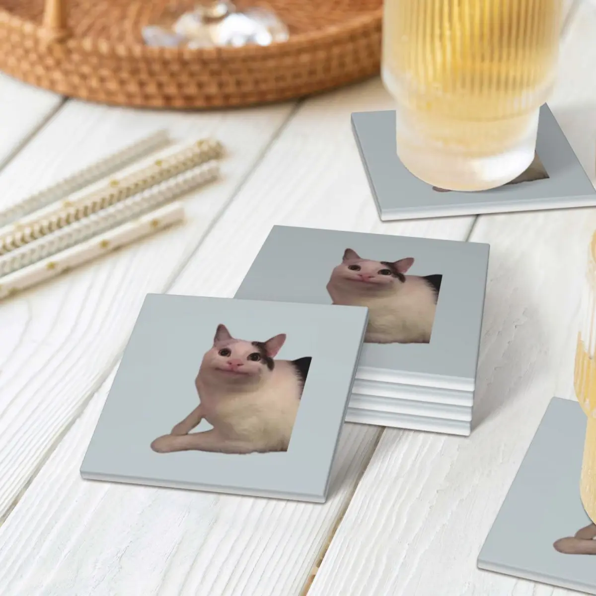 Beluga Cat Coaster Ceramics Baking Mat Decoration And Accessories For Table Mat For Kitchen Table Placemats Coffee Mat
Beluga Cat Coaster Ceramics Baking Mat Decoration And Accessories For Table Mat For Kitchen Table Placemats Coffee Mat