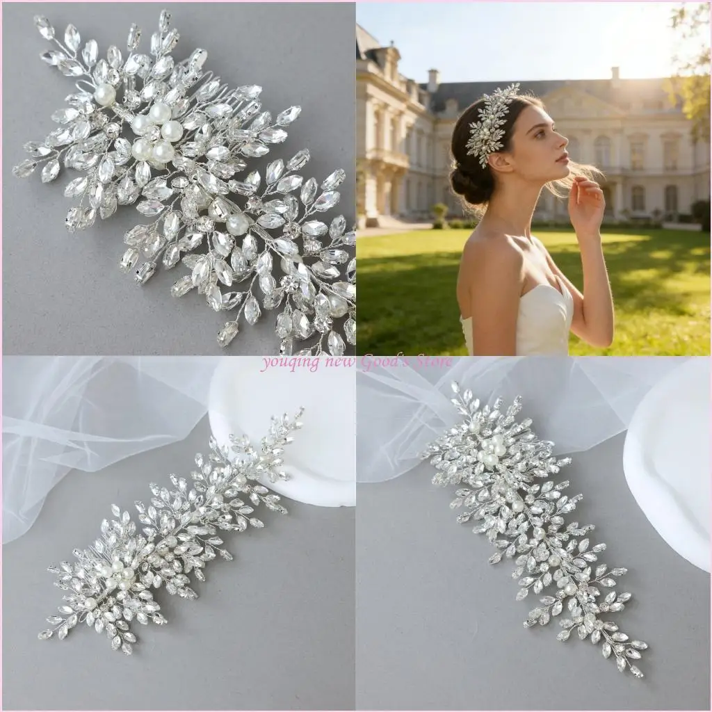 57QA Vintage Pearls Beaded Bridal Hair Comb Jewelry For Romantics Evening Party
57QA Vintage Pearls Beaded Bridal Hair Comb Jewelry For Romantics Evening Party