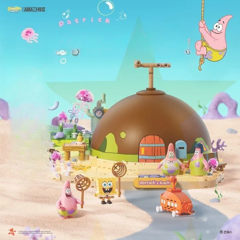 AREA-X SpongeBob SquarePants Patrick Star Rock House Building Blocks Bricks Set
AREA-X SpongeBob SquarePants Patrick Star Rock House Building Blocks Bricks Set