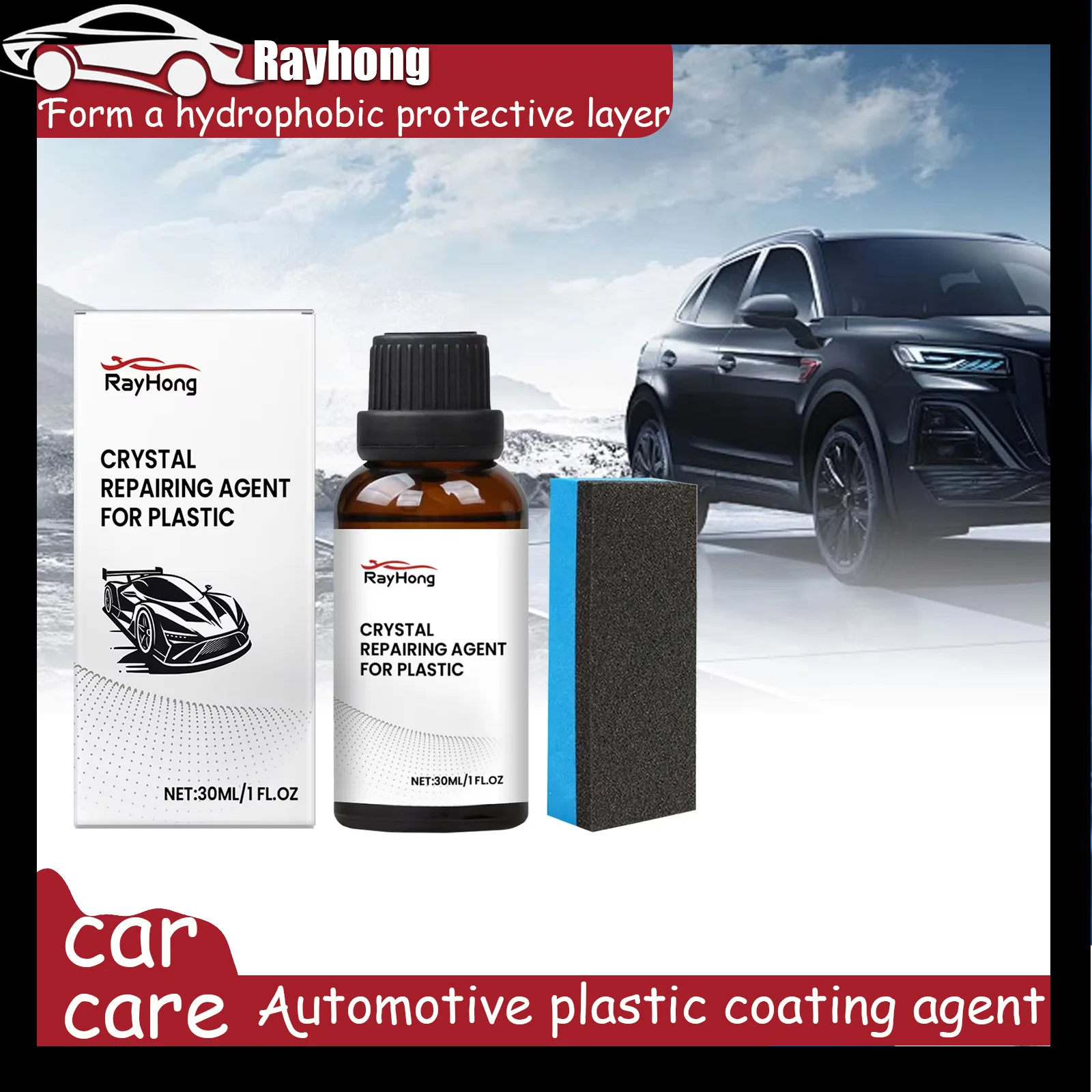 Rayhong 30 мл автомобильное пластиковое покрытие, защитное покрытие, средство для ремонта пластика, набор глянцевых покрытий для обслуживания
Rayhong 30 мл автомобильное пластиковое покрытие, защитное покрытие, средство для ремонта пластика, набор глянцевых покрытий для обслуживания