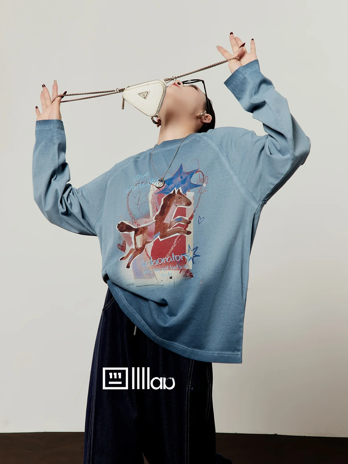 Loose Women's T-irt Brown Krt Paper Blue ey Print Vintage Sle Long Sve round Ne Casual Top for Spring
Loose Women's T-irt Brown Krt Paper Blue ey Print Vintage Sle Long Sve round Ne Casual Top for Spring