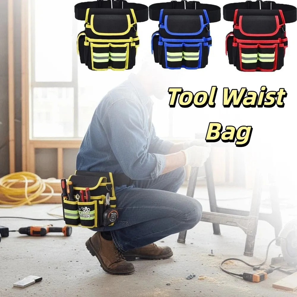 Large-Sized Electrician's Tool Bag One-Piece Design Wear-Resistant Oxford Cloth Portable Repair Bag Red Blue Yellow
Large-Sized Electrician's Tool Bag One-Piece Design Wear-Resistant Oxford Cloth Portable Repair Bag Red Blue Yellow