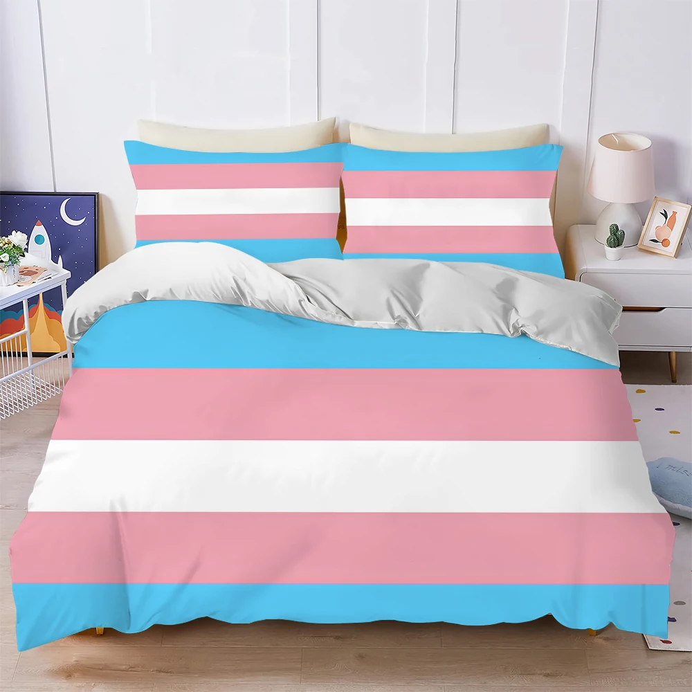 Transgender Pride LGBT Love Duvet Cover Set Soft Wash Bed 3 Piece Summer Comfortable Student Dormitory Home Baby Bedding Best
Transgender Pride LGBT Love Duvet Cover Set Soft Wash Bed 3 Piece Summer Comfortable Student Dormitory Home Baby Bedding Best