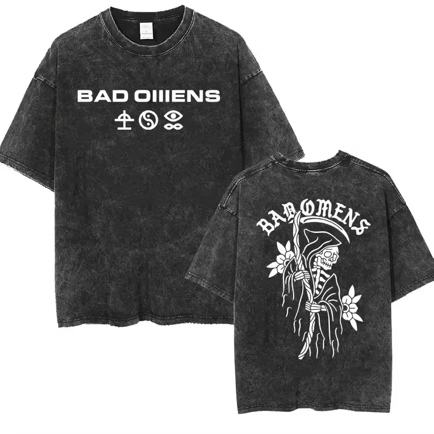 2025 Ropa Calle Bad Omens Band Music Tour Camiseta Lavada Retro 90s Hombres Mujeres Ropa Y2k Hip Hop Camiseta Casual Camisetas
2025 Ropa Calle Bad Omens Band Music Tour Camiseta Lavada Retro 90s Hombres Mujeres Ropa Y2k Hip Hop Camiseta Casual Camisetas