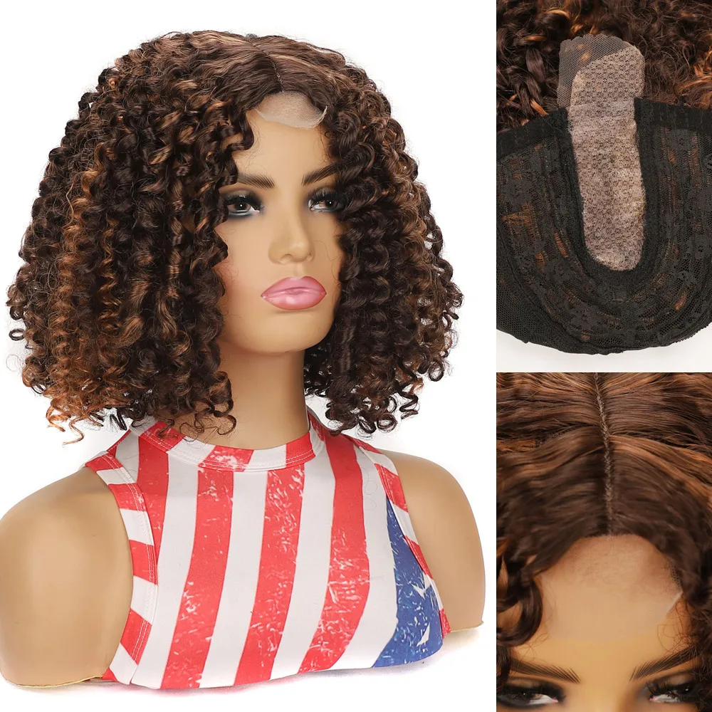 Synthetic Hair Bob Wigs for Black Women Short Curly Wigs for Women P4/27 Highlight Black Wig Woman High Quality
Synthetic Hair Bob Wigs for Black Women Short Curly Wigs for Women P4/27 Highlight Black Wig Woman High Quality