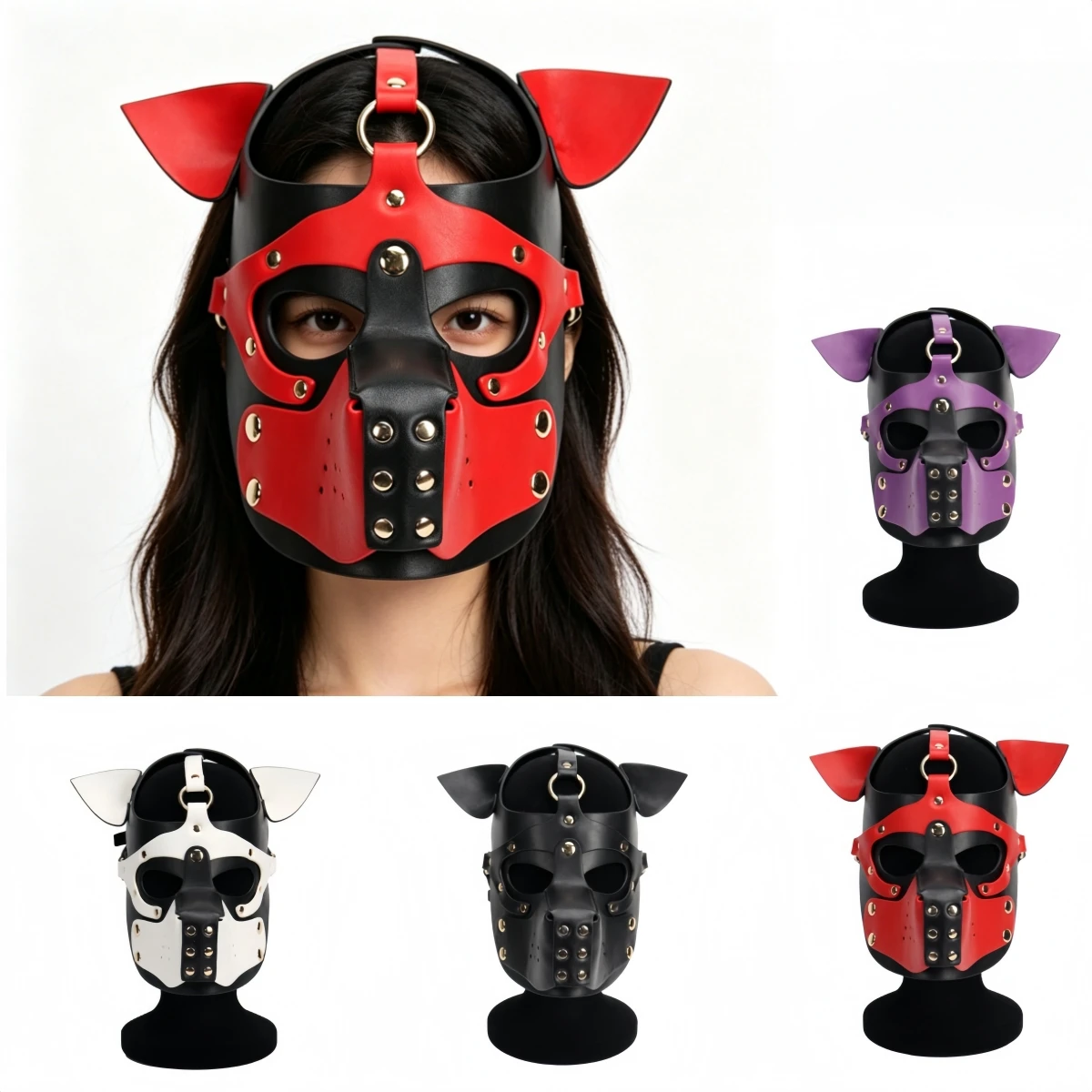 Unisex Women and Men Leather Dog Harness Costume Set with Mask for Sexy Role Play Halloween Carnival Masquerade Party Fun Prop
Unisex Women and Men Leather Dog Harness Costume Set with Mask for Sexy Role Play Halloween Carnival Masquerade Party Fun Prop