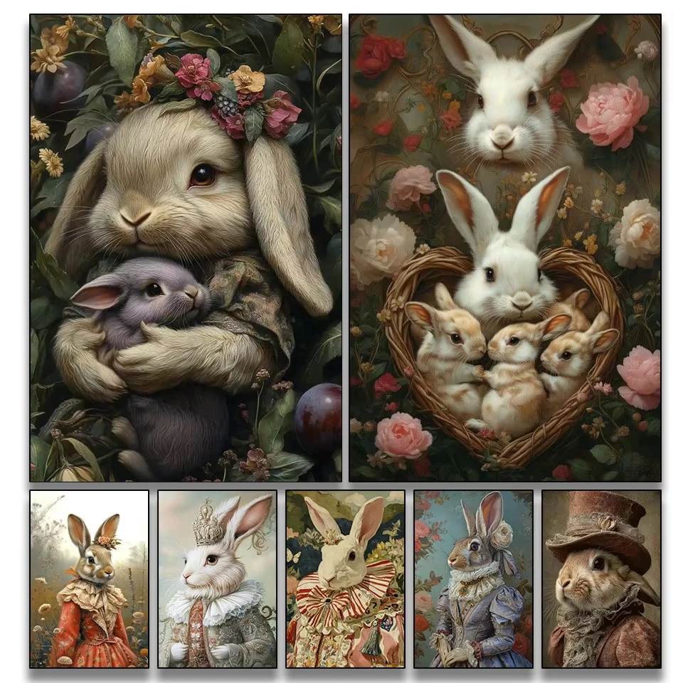 Easter New DIY Diamond Painting Vintage Rabbit Cross Stitch Kit 5D Full Square Rhinestone Mosaic Embroidery Home Decoration
Easter New DIY Diamond Painting Vintage Rabbit Cross Stitch Kit 5D Full Square Rhinestone Mosaic Embroidery Home Decoration