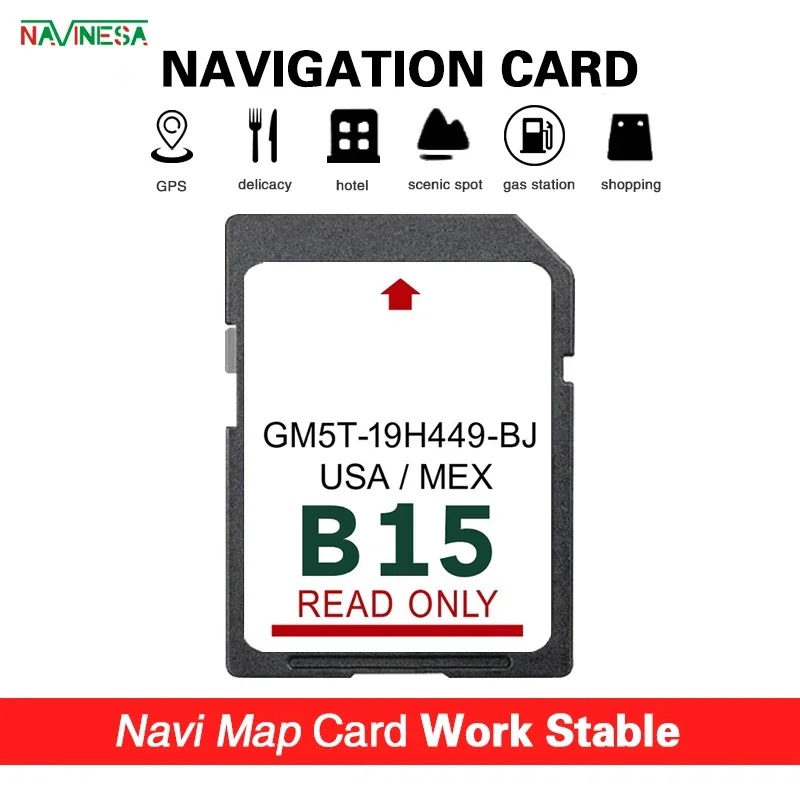 New for Ford F150 C-Max Multimedia Navigation B15 Maps GPS USA MEX 2024 Sat Nav SD Card 32GB GM5T-19H449-BJ 
New for Ford F150 C-Max Multimedia Navigation B15 Maps GPS USA MEX 2024 Sat Nav SD Card 32GB GM5T-19H449-BJ