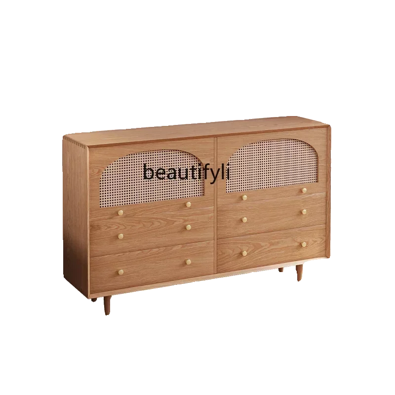 New style Nordic solid wood chest rattan, living room locker, bedroom storage drawer, household storage cabinet
New style Nordic solid wood chest rattan, living room locker, bedroom storage drawer, household storage cabinet